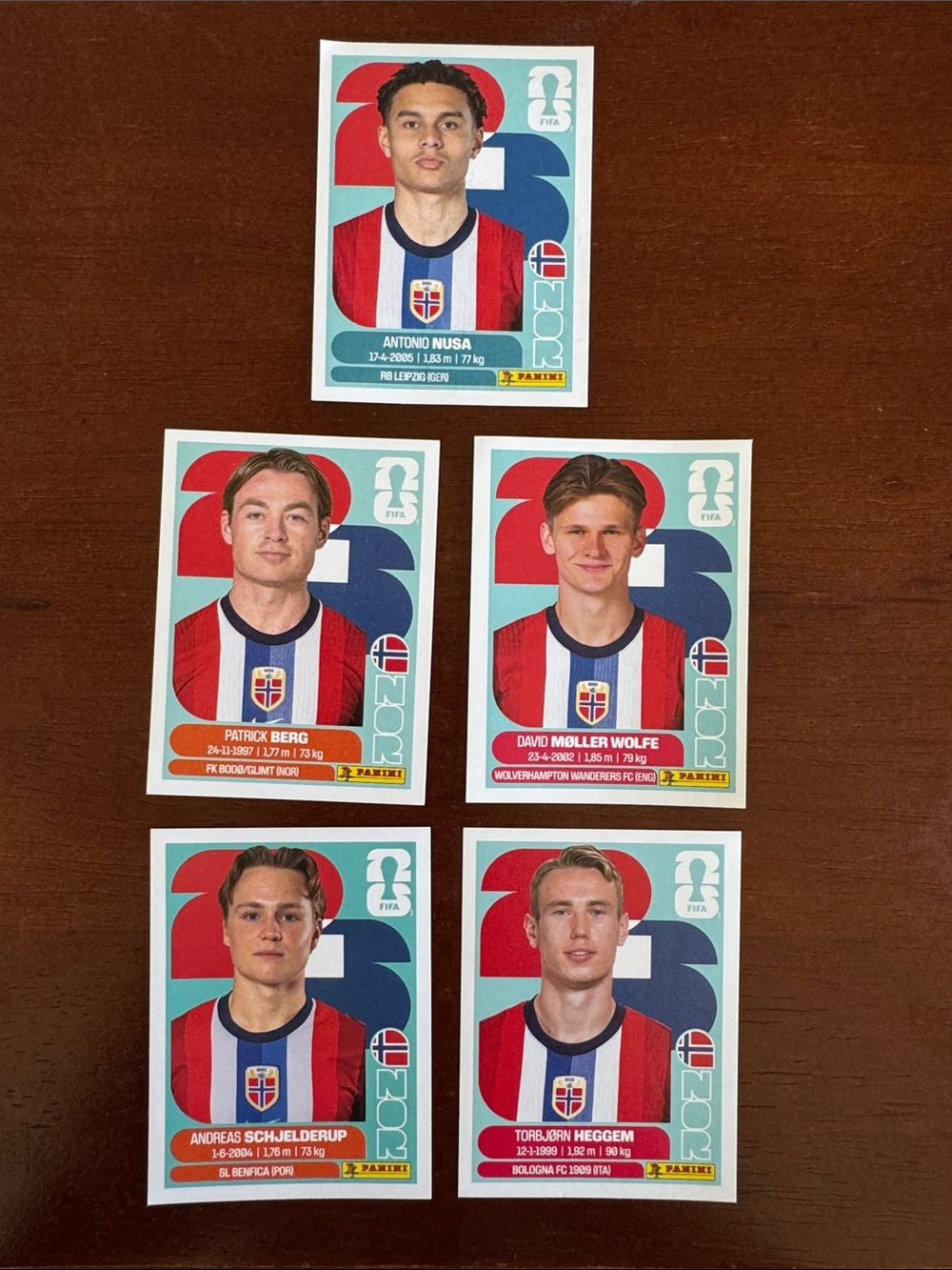 Panini 2026 World Cup Norway Football Sticker Pack
